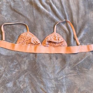 Coral polyester Sports bralette